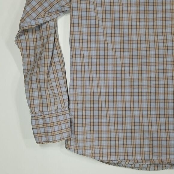 Gap Shirt Men's Large Plaid Pearl Snap Button Down Long Sleeve Cowboy Western - Picture 12 of 12